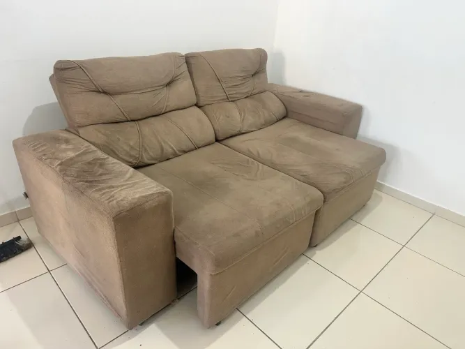Sofá retrátil 3 lugares