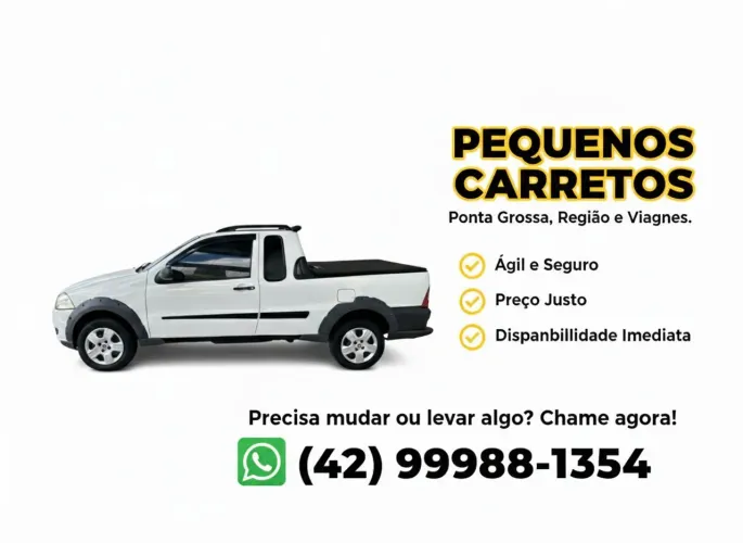 Pequenos Carretos Ponta Grossa e região 