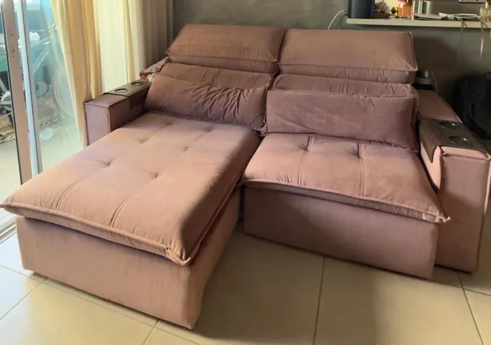 Sofá retrátil 2 lugares 