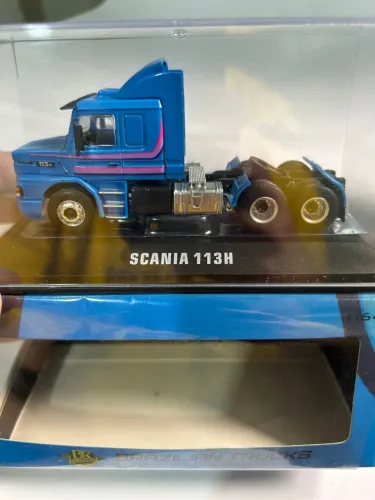 Caminhão Scania 113H Azul - 1:64 - Br Classics