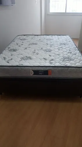 Cama Box casal bau com colchão ortopédico 