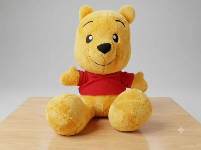 ? OPORTUNIDADE: PELÚCIA URSINHO POOH BIG FEET ORIGINAL (30cm) ?