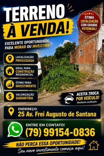 VENDE-SE TERRENO ACEITO TROCA CARRO OU MOTO