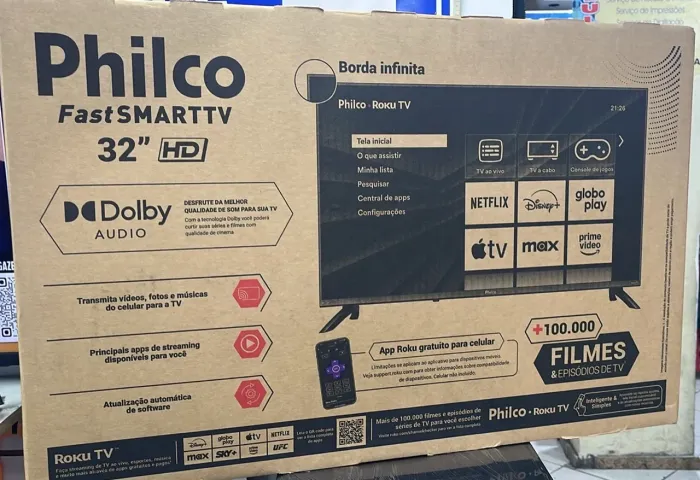 Smart tv Philco 32 polegadas (NOVO)