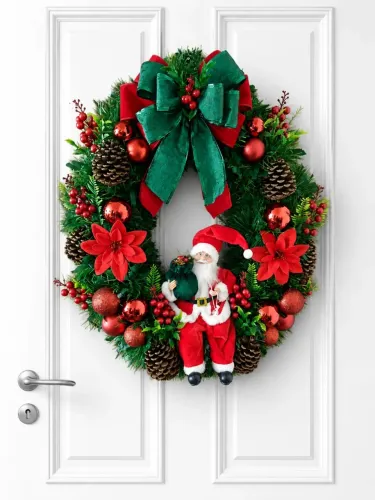 Guirlanda de natal de papai Noel 