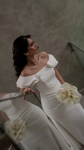 Vestido de noiva minimalista