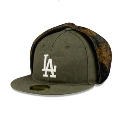 Boné Los Angeles Dodgers Ear dog Verde - 59fifty - Baseball - Mlb - New era