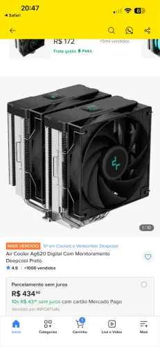 Aircooler montech AG620