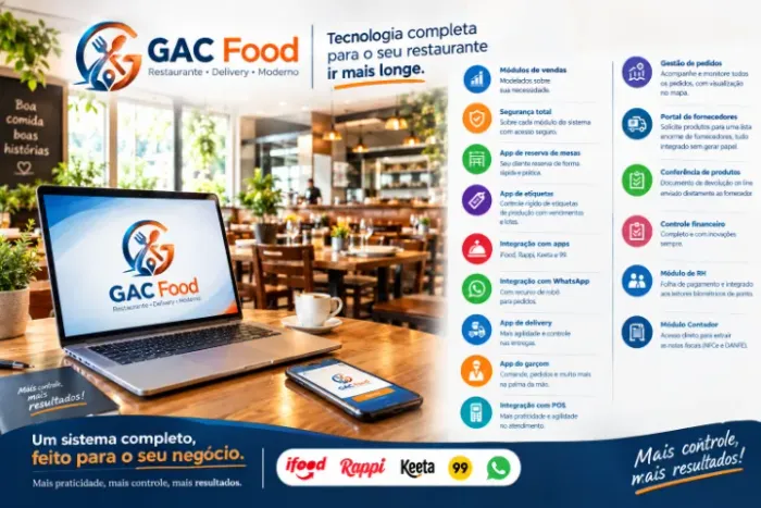 Vaga de representante de Software para restaurantes, Bares, Foodtrucks e afins..