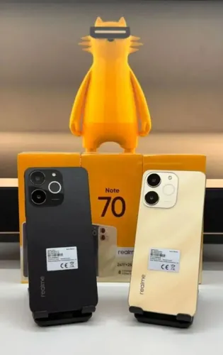 Celular Realme Note 70  8Ram 256Gb Novo, Lacrado, Tela Grande, Bateria de Longa Duração