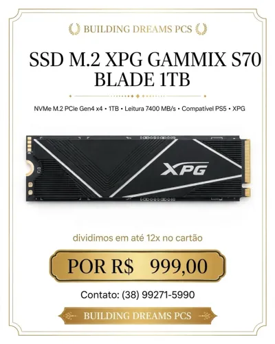 NVME XPG GAMMIX S70 1TB