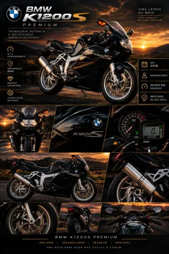 BMW K1200S Premium 2008 - 2º Dono