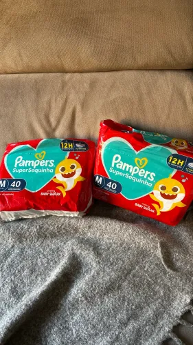 Fralda Pampers Supersequinha M - 2 Pacotes Lacrados