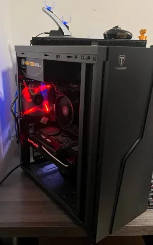 PC Gamer Completo - Ryzen 5 3600X | RX 5600 XT | 16GB RAM | Fonte Gold