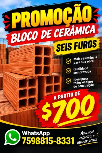 Bloco de cerâmica