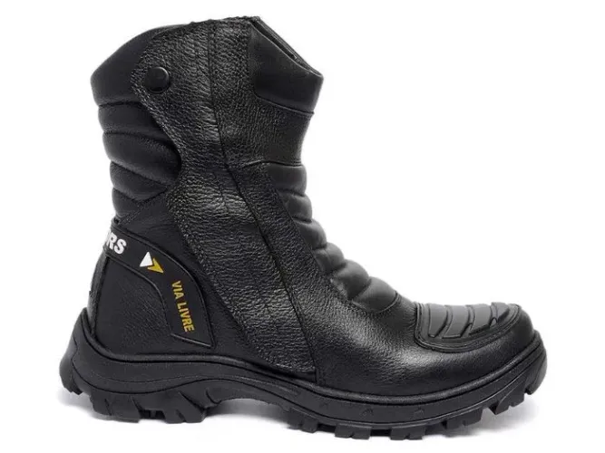 Bota Motociclista em Couro