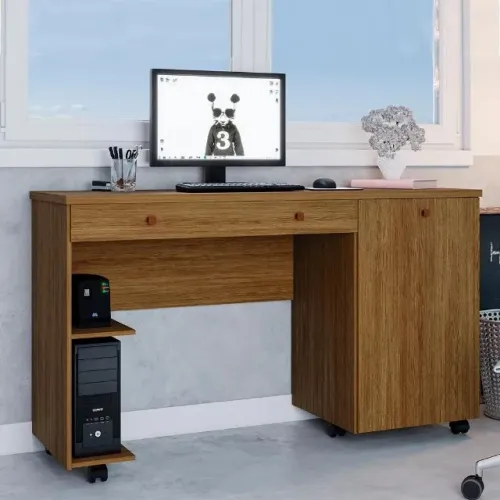 Escrivaninha com 1 Porta 1 Gaveta e Nichos (SUPER PROMOÇÃO)!!