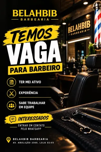VAGA DE BARBEIRO