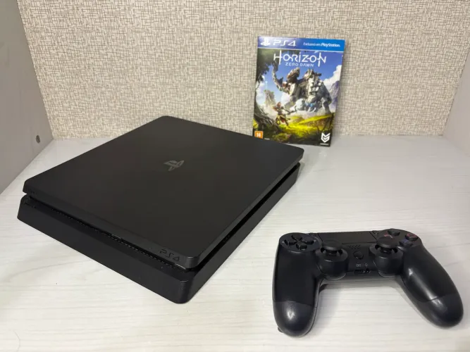 PS4 Slim 500gb 1 controle e 1 jogo!
