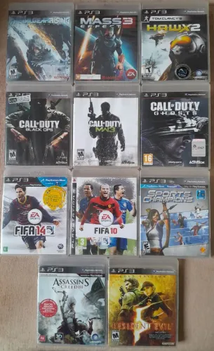 Lote 12 Jogos Originais PS3 por 300,00