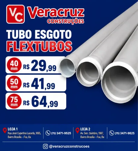 Tubo PVC esgoto