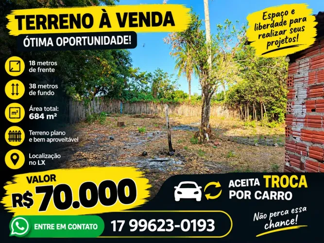 Terreno 684m² 