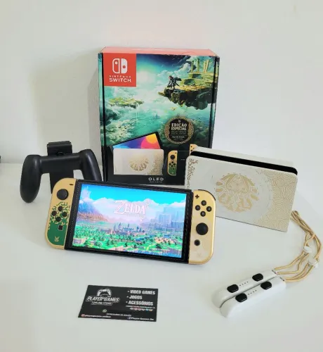 Nintendo Switch OLED Edição Especial Zelda!! (Aceito Cartão)