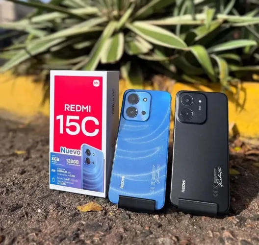 Redmi 15C azul. Memória 256/4gb versão global com capa original incluso