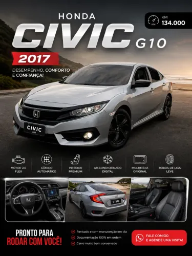 Honda Civic Sedan Sport 2.0 Flex 16V Aut.4p 2017