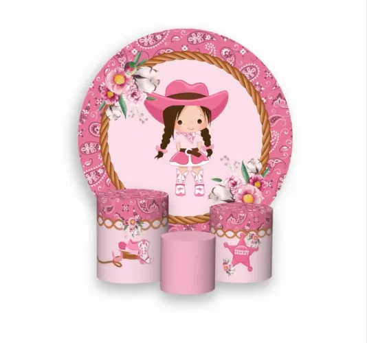 Kit cilindro e aro para decoração