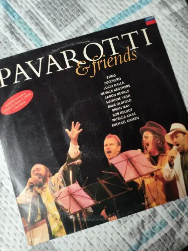 Disco de vinil - Pavarotti e friends 