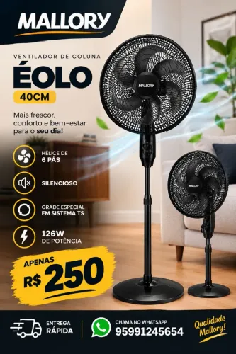 Ventiladore Mallory Coluna Eolo