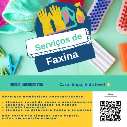 Faxina- Vagas para faxina em Teresina