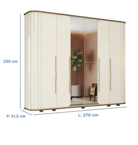 Guarda roupa casal uma semana de uso