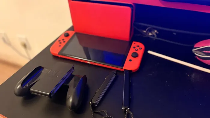 Nintendo Switch Oled Edição Red Mario desbloqueado 