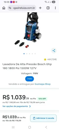 Lava jato profissional boch