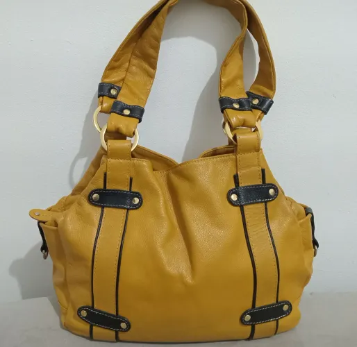 Bolsa grande couro legítimo