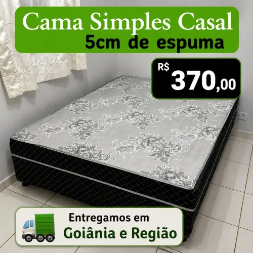 Cama casal simples 5cm