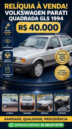 Volkswagen Parati Glsi 2.0 / GLS/ Surf 1.8 (álcool) 1994