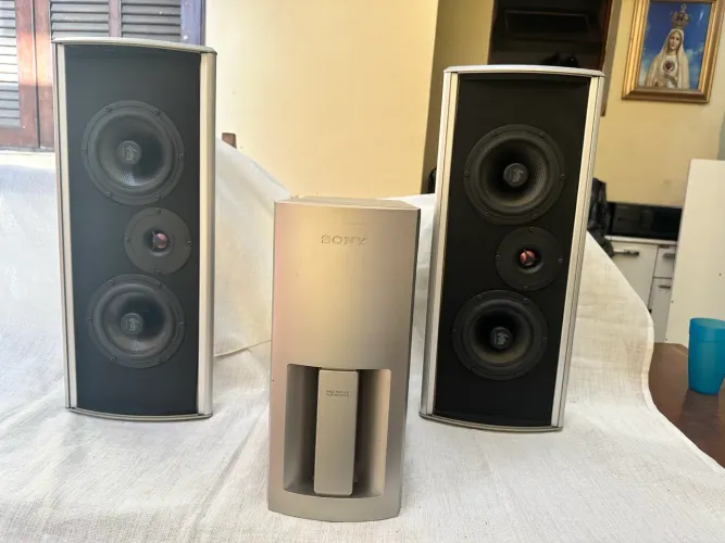 Kit Home Theater Sony - 2 Caixas Torre + Subwoofer Passivo