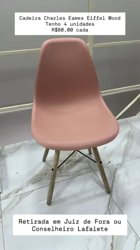 Cadeira Charles Eames Eiffel Wood
