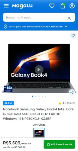 Notebook novo na caixa