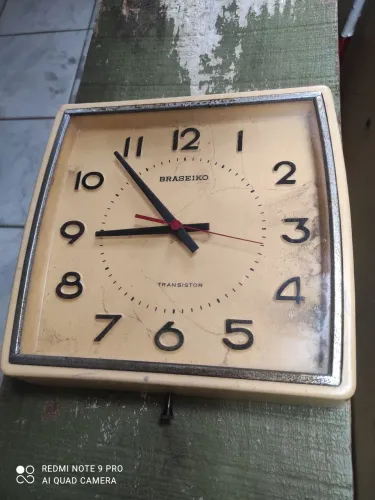 Relógio antigo BRASEIKO TRANSISTOR, funcionando: