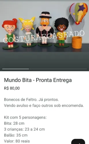 Mundo bita feltro pronto