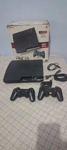Ps3 slim bloqueado com caixa