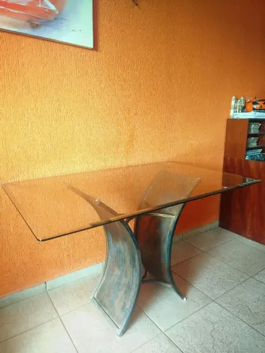 MESA DE VIDRO - SALA DE JANTAR