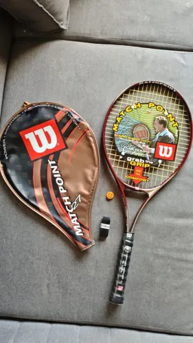 Raquete de Tênis Wilson Matchpoint 27 NOVA + CAPA + GRIP + ANTIVIBRAÇÃO