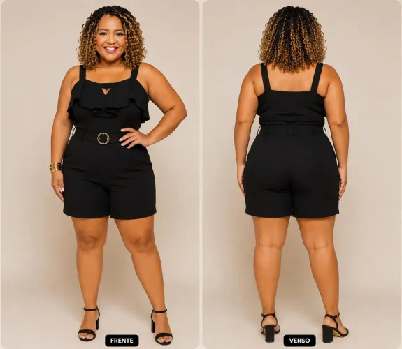 Conjunto Plus Malha Crepe