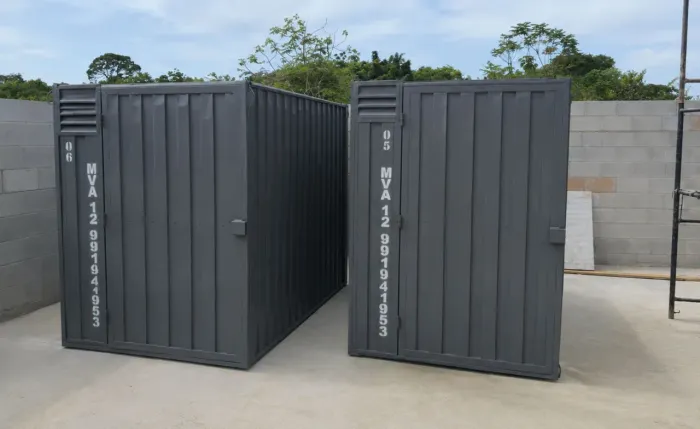 Aluguel locação de mini container de obra