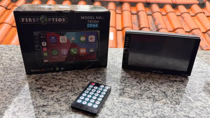 Multimídia First Option 7810h Com Espelhamento E Bluetooth Preto (Usado)